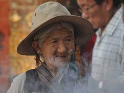 Tibetan Lady in Hat